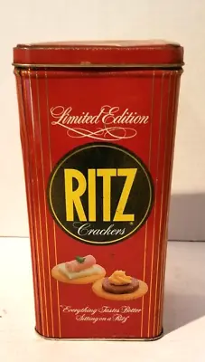 Vintage RITZ Crackers Limited Edition 16 Oz Size Tin With Lid 1986 • $7.95