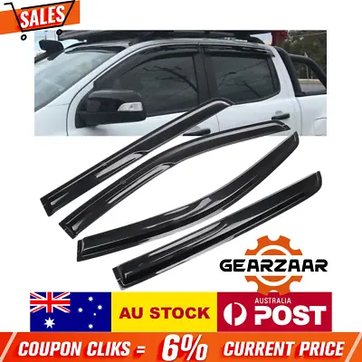 Weathershields Window Visor Weather Shields For Ford Ranger Dual Cab Bnpktoobzci • $30.32