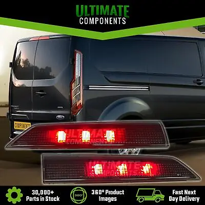 Ford Transit Custom Smoked LED Central Brake Lights Styling Upgrade Tinted Pair • $65.93