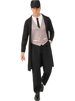 Mens Brummie Gangster Costume 1920s Vintage Outlaw Classic Adult Fancy Dress • £17.34