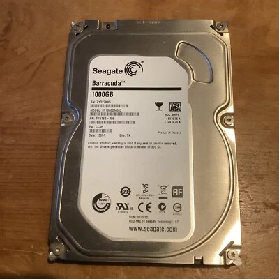 £9.99 • Buy 1000GB Seagate Barracuda ST1000DM003 1TB SATA Hard Drive HDD 100% Working!