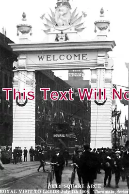 £3.75 • Buy YO 6292 - City Square Arch, Royal Visit To Leeds, Yorkshire 1908