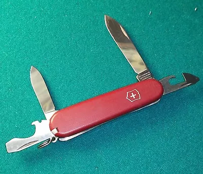 Victorinox Swiss Army Knife Officer Suisse 6  2 Blade Multi Tool Pocketknife • $15