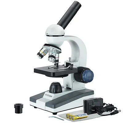 AmScope 40X-800X Portable Student Compound Microscope Batteries Or Plug-in M150B • $81.99