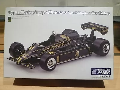 EBBRO 1/20 Team Lotus Type 91 1982 Satoru F1 Car  • £55