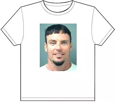 VANILLA ICE MUG SHOT T-SHIRT TEE PICTURE PHOTO Mugshot Rob Baby Extreme Cool 299 • $21.99