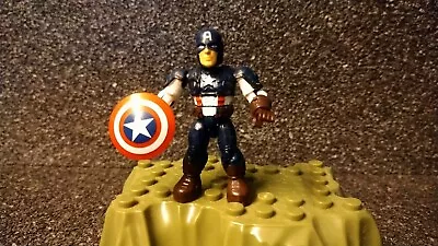 Mega Bloks Marvel Series 2 Captain America 2011. Mega Construx Rare .B26 • £14.99