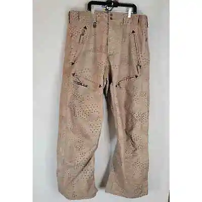 Volcom Men's Ski Winter Snow Pants Adjustable Pockets Large Tan Brown Thermonite • $49.67