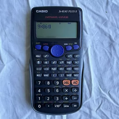 Casio Fx-82au Plus Ii Scientific Calculator Sliding Case-working • $18