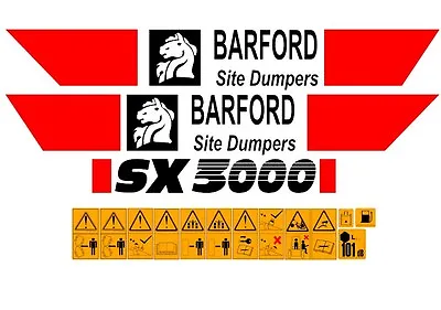 Barford Sx3000 Dumper Decals • $118.03