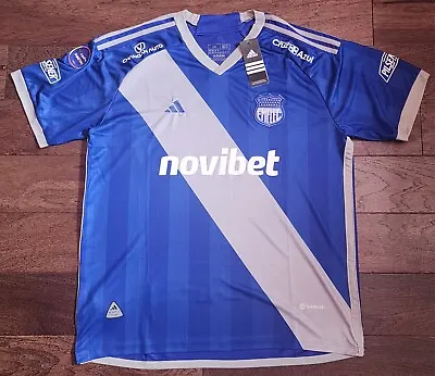 NWT Blanco Blue Emelec Ecuador 2023 Camiseta Jersey Slim Fit • $59.99