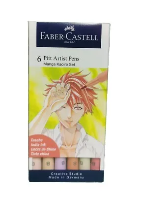 Faber-Castell - 6 PITT Artist Pens - Manga Kaoiro Set - 16 71 68 ⭐⭐⭐⭐⭐ ✅ • $17.34