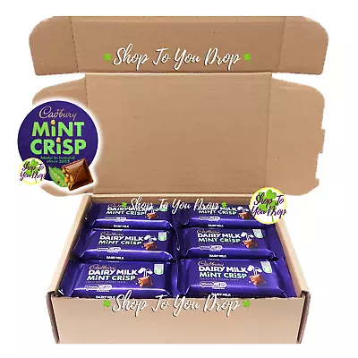 30 IRISH CADBURY MINT CRISP CHOCOLATE 54g BAR PERSONALISED Valentines Gift Box☘️ • £53.95