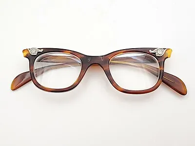 Vintage American Optical 44-22 Faux Tortoise Eyeglasses Frame Only • $149.99