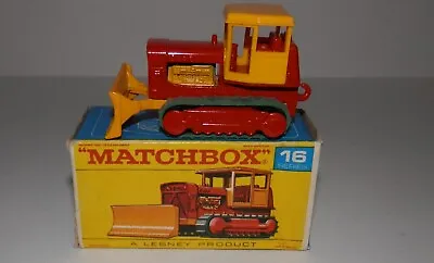 Vintage Matchbox #16 Case Tractor With Original Box 1969 MINT NIB • $39.99