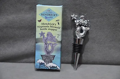 Limited Edition Hendrick's Gin Neptunia Mermaid Bottle Stopper Brand New In Box • £8.99