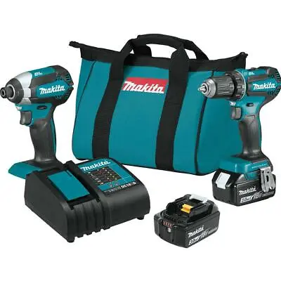 Makita XT281S 18 Volt 3.0Ah 2-Tool Brushless Cordless Driver Combo Kit • $249