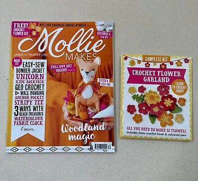 Mollie Makes Magazine Issue #70 With Crochet Flower Garland Kit • $15.95