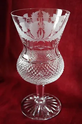 Edinburgh Crystal Thistle Pattern - Water Goblet • £70