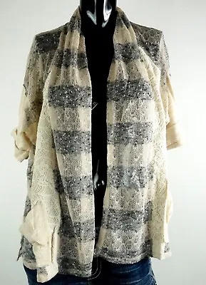 New Miss Me Shirt  S-m-l Jmt1112 Taupe Striped Cardigan  *  • $9.99