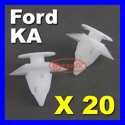 £2.95 • Buy Ford Ka Bumper Clips Front Rear Trim Plastic Fixing Clips Fasteners