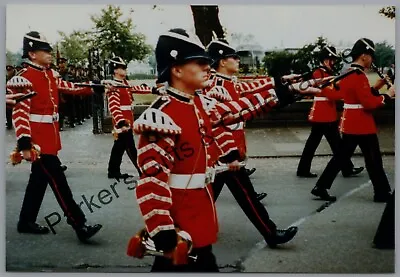 Military Photograph Queens Lancashire Regiment Bandsmen Marching With Clarinets • £3.50