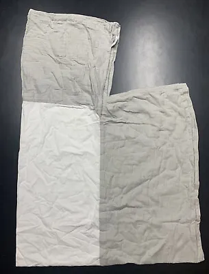 Restoration Hardware RH Baby Child Washed Cotton Gauze Crib Skirt Ash Grey • $35