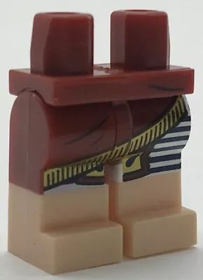 Lego New Dark Red Hips Minifigure Legs Roman Gold Trim Light Flesh Boots Pants • $2.29