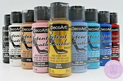 £3.99 • Buy DecoArt Patent Leather - High Gloss Paint 59ml Shoe Paint - Great For Projects