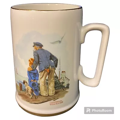 Norman Rockwell 1985 Coffee Mug Looking Out To Sea Tea Cup Museum Collections • $15