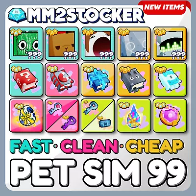 ✅UPDATE✅ PET SIMULATOR 99 (PS99) ✨Gems | Enchants | Items | Huge Pets✨ NEW ITEMS • $1.29