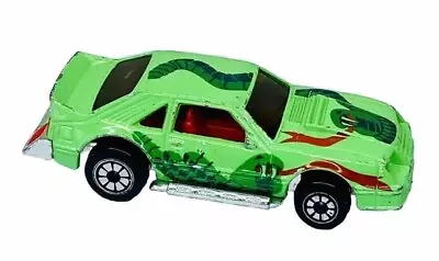 Vintage Kenner Fast 111's Mustang King Cobra Snake Car Rare Green Colorado Tag • $20