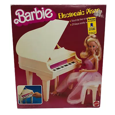 Barbie Electronic Piano Mattel VTG 1981 Still In Box • $120