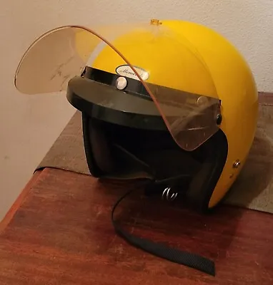 Vtg Monarch Motorcycle Scooter Helmet Size L To XL Vespa • $60