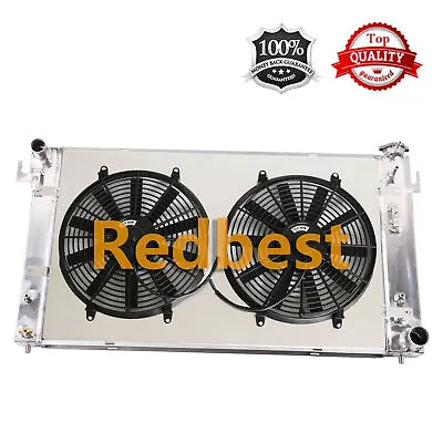 4Row Radiator+Shroud+12 Fan For 94-02 Dodge Ram 2500 3500 Cummins 5.9L V8 Diesel • $317