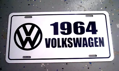 1964  Volkswagen License Plate Car Tag 64 VW  Beetle Bug Bus Type 2 • $19.85