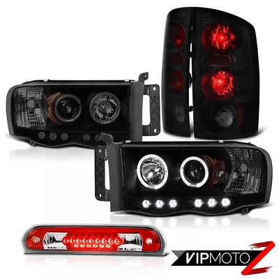 Sinister Black LED Halo Headlights Taillights Third Brake Cargo 02-05 Ram Cummin • $245.99