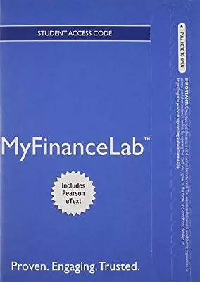 NEW MyFinanceLab With Pearson EText ... DeMarzo Peter • $135.99