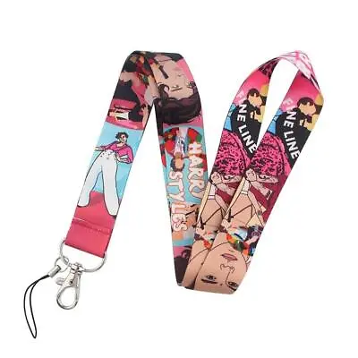 Harry Styles Famous Singer Music Themed Pink ID Badge Holder Lanyard • $5.99