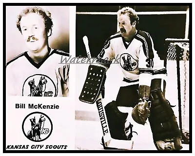 $5.59 • Buy NHL Kansas City Scouts Goalie Bill McKenzie Black & White 8 X 10 Photo Picture
