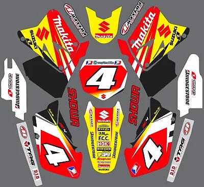 Graphic Kit For 2001-2012 Suzuki RM125 RM250 RM 125 250 Decals RC Replica • $95.99