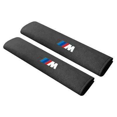 $27.95 • Buy 2pcs Black Seatbelt Safety Belt Seat Belt Cover Shoulder Pads BMW M Performance