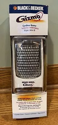 NEW Black & Decker Gizmo Cordless Electric Cheese Grater With 3 Blades GG200 • $14.99