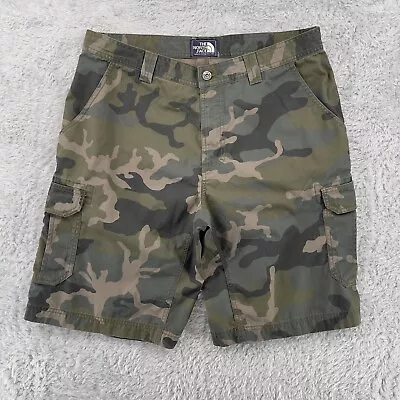 The North Face Men Shorts 36x11 Green Camouflage Ripstop Canvas Cargo Short • $19.99