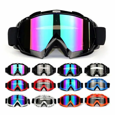 Motorcycle Motocross Race Goggles Offroad MX ATV UTV Enduro Quad Glasses Eyewear • $13.69