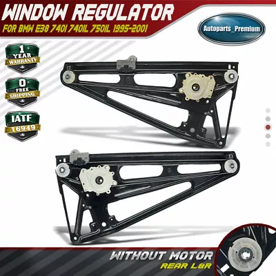 2 Window Regulator W/o Motor For BMW E38 740i 740iL 750iL 95-01 Rear Left&Right • $71.99