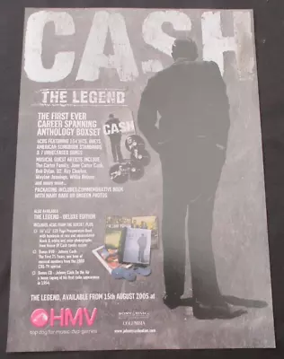 Johnny Cash Music Magazine Advert A4 Size 2005 • $13.99