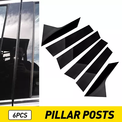 6X Glossy Black Pillar Post Door Trim Cover Fits For 2021-2023 Hyundai I30 Sedan • $14.99
