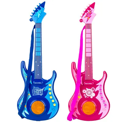 24  Kids Electric Guitar Musical Instrument Toy Xmas Gift With Strap Light Music • $37.99