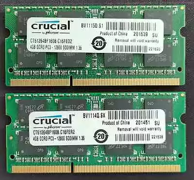 8GB 2x4GB Kit DDR3 RAM Memory | For Apple IMac MacBook Pro 2011 2012 • £11